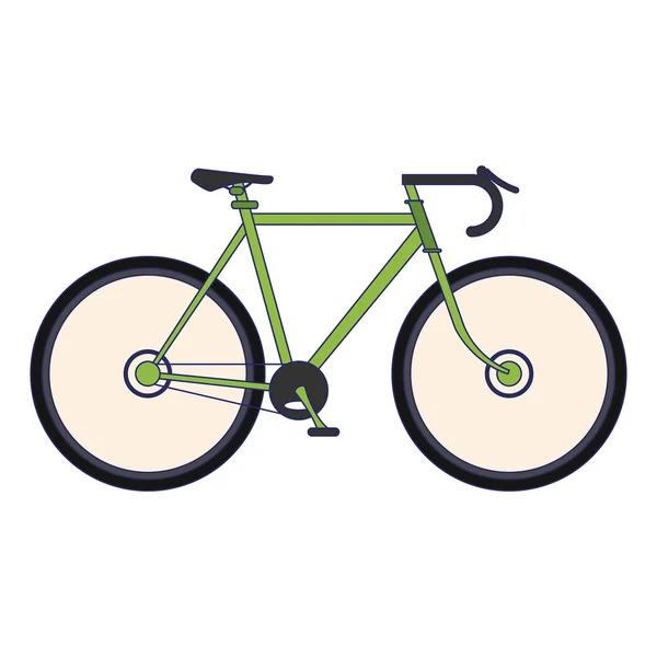 Vehículo deportivo de bicicleta — Vector de stock