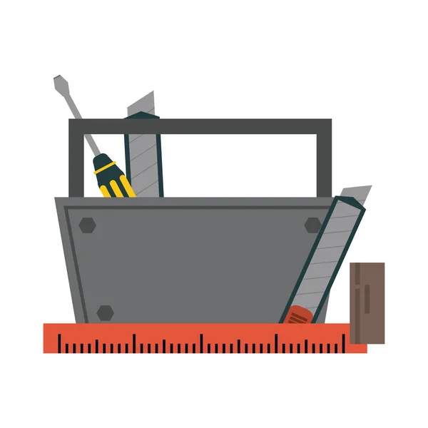 Outils et éléments de construction — Image vectorielle