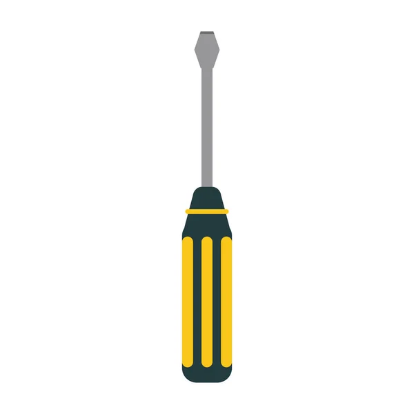 Screwdriver Construction Tool Isolated Vector Illustration Graphic Design — Stock Vector