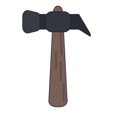 Çekiç İnşaat araç vektör grafik tasarım illüstrasyon izole