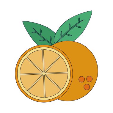 Turuncu sitrik meyve