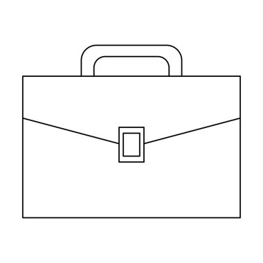 İş evrak çantası izole simge vektör çizim grafik tasarım