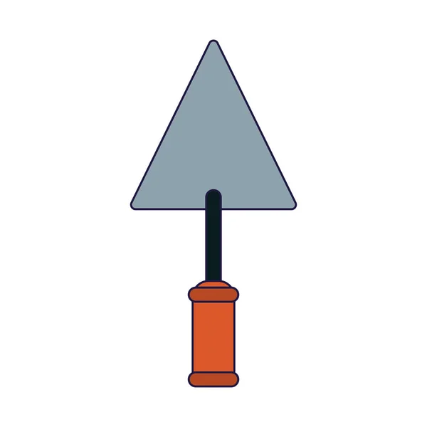Ferramenta Construção Espátula Vetor Isolado Ilustração Design Gráfico —  Vetores de Stock