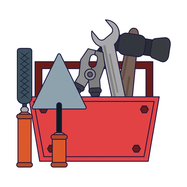 Строительные инструменты и элементы — стоковый вектор