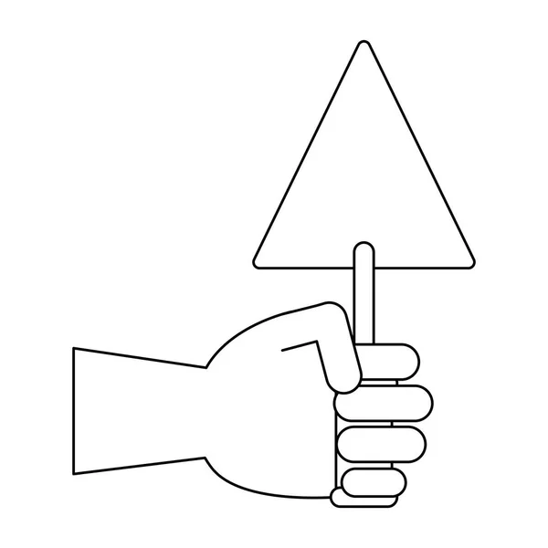 Mão Com Desenho Animado Ilustração Vetorial Isolado Design Gráfico — Vetor de Stock