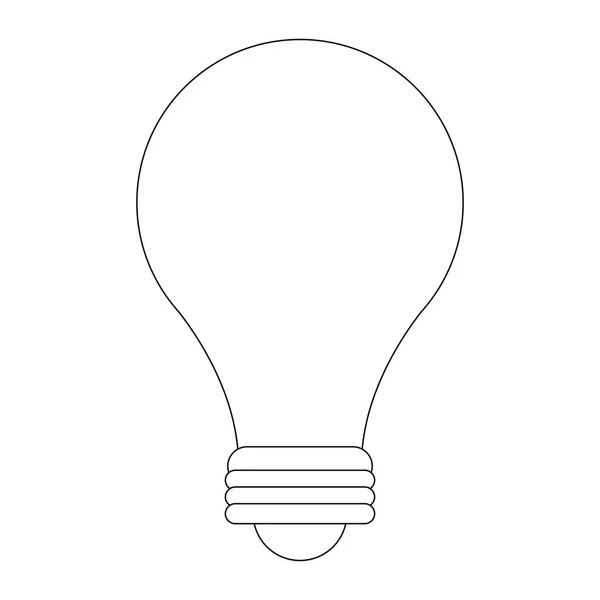 Light bulb icon black and white — Stock Vector © jemastock 254670846