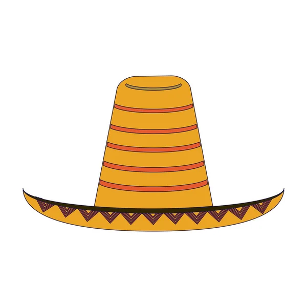 墨西哥帽子符号卡通 — 图库矢量图片