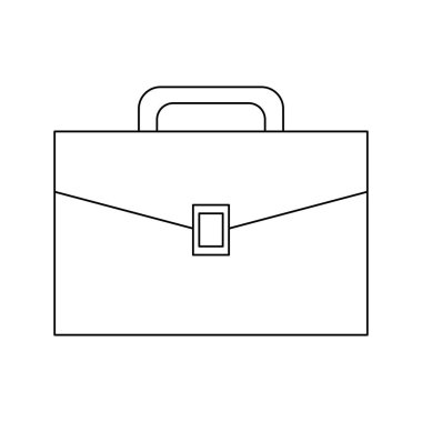 İş evrak çantası izole simge vektör çizim grafik tasarım