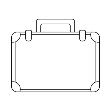İş evrak çantası izole simge vektör çizim grafik tasarım