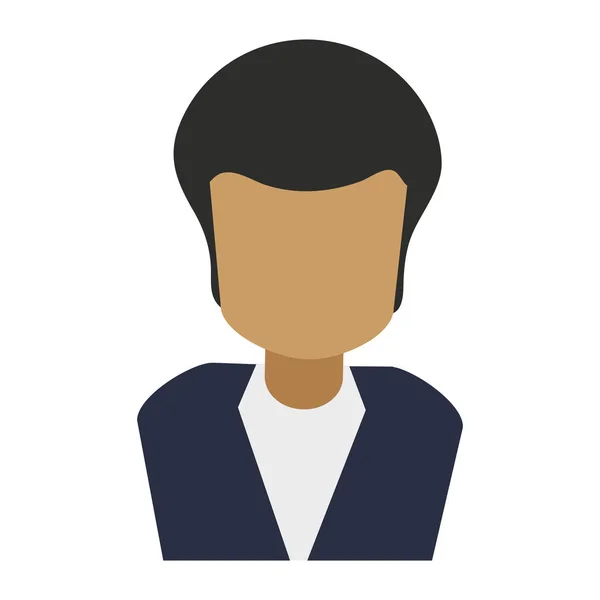 Homme Avatar Profil Vectoriel Sans Visage Illustration Graphique — Image vectorielle