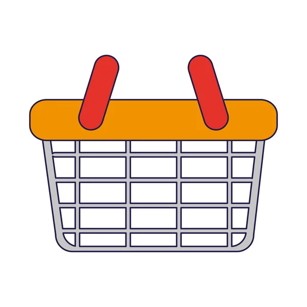 Shopping Basket Symbol Isolated Vector Illustration Graphic Design — Stock Vector