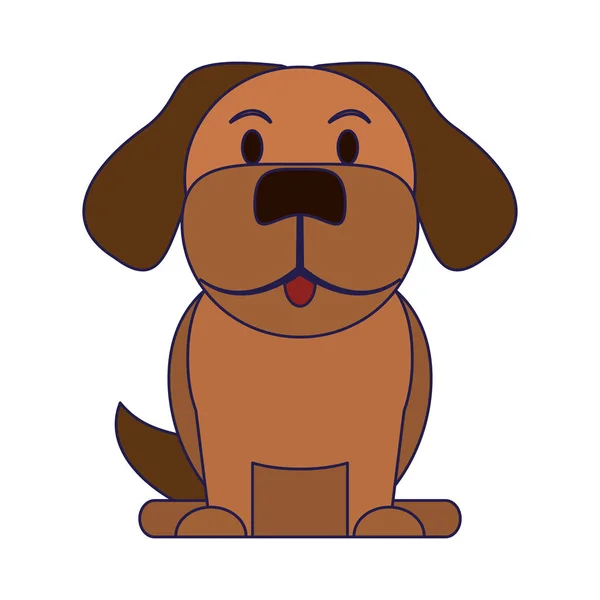 Hund Tier Kopf Cartoon Vektor Illustration Grafik Design — Stockvektor