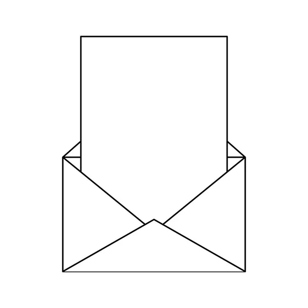 Email Busta Simbolo Isolato Vettoriale Illustrazione Grafica — Vettoriale Stock