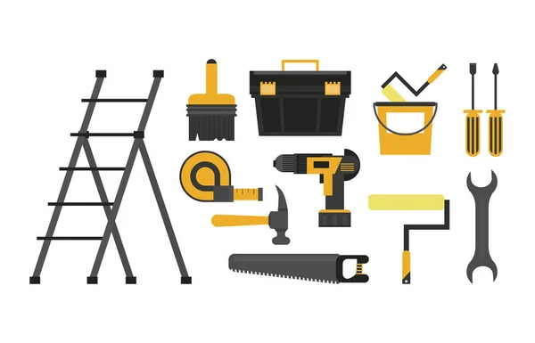 Ensemble d'outils de construction — Image vectorielle