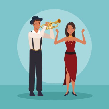 Müzik grubu çizgi film