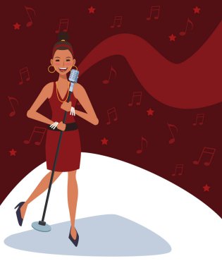 Müzisyen sanatçı çizgi film