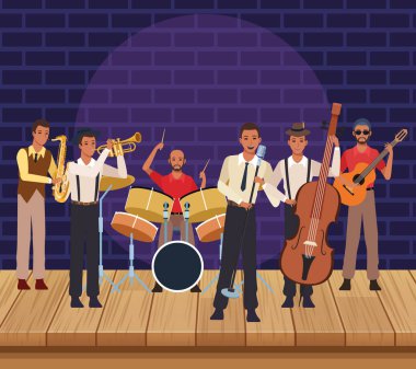 Müzik grubu çizgi film