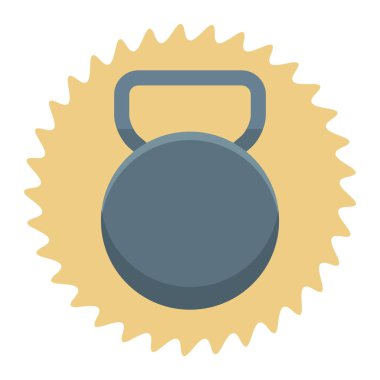 egzersiz kettlebell çizgi film