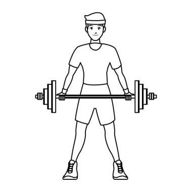 egzersiz yapan erkek uygun