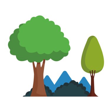 ağaçlar ve dağlar