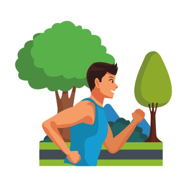 Adam çalışan profil yan