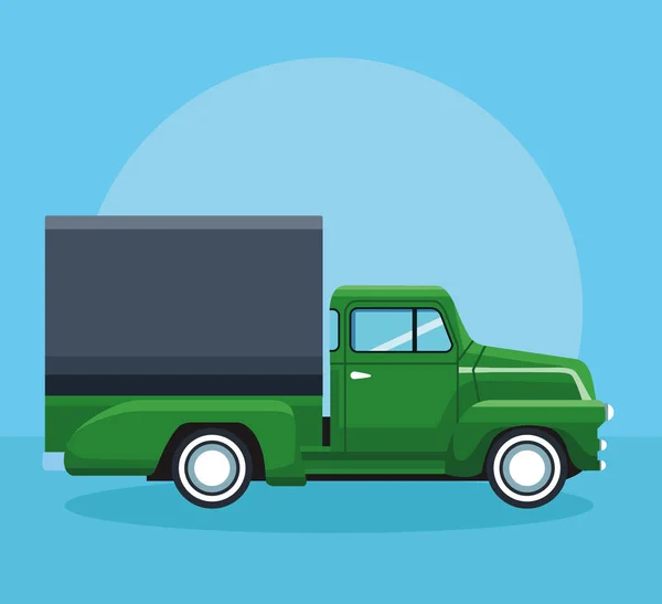 Camion cargo agricole — Image vectorielle