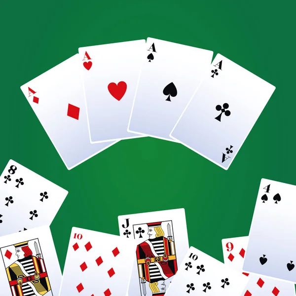 Poker cartões de lazer —  Vetores de Stock