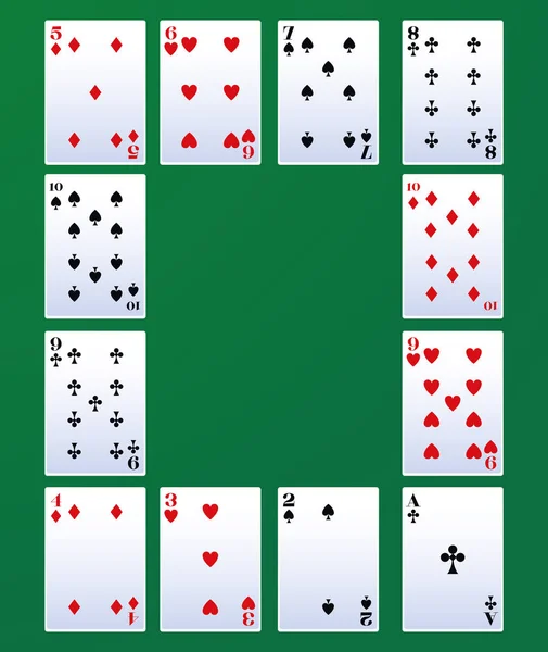 Poker cartes de loisirs — Image vectorielle