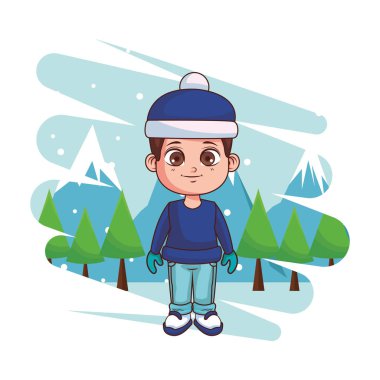 Çizgi film Kış çocuk giyim