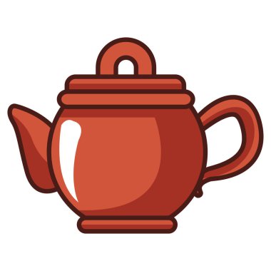 Porselen demlik izole