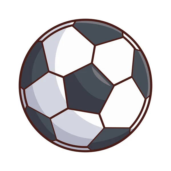 Pelota de fútbol de dibujos animados — Vector de stock