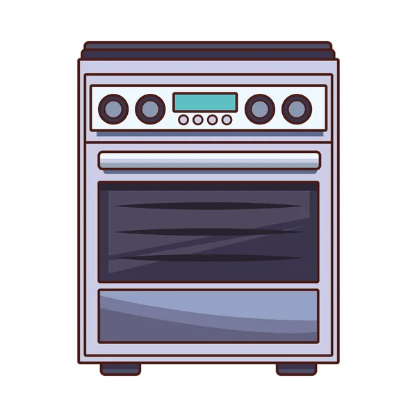 Cuisinière appareil de cuisine — Image vectorielle