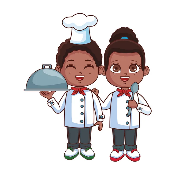 Chef-koks kids cartoon — Stockvector