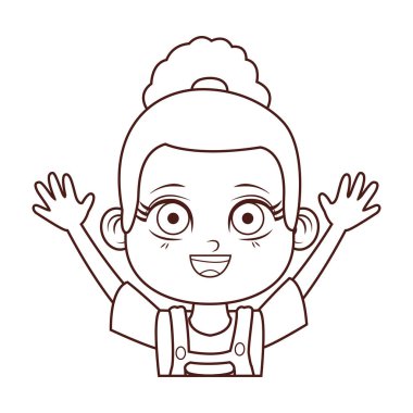 Tatlı kız çizgi filmi.