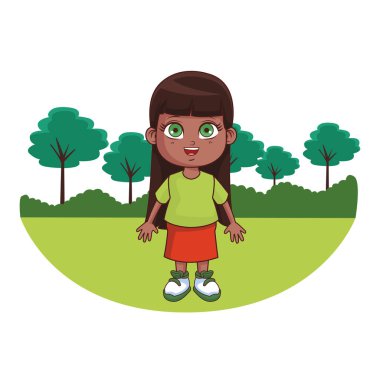 Tatlı kız çizgi filmi.