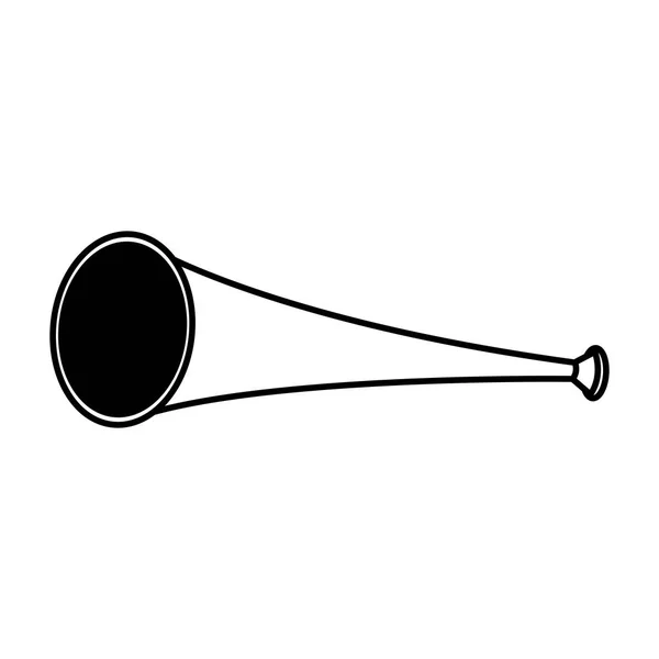Vuvuzela trompeta de fútbol — Archivo Imágenes Vectoriales