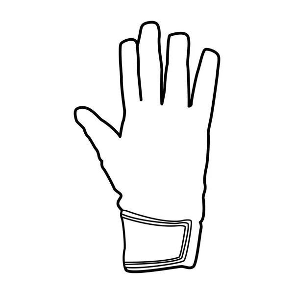 Keeper handschoen pictogram — Stockvector