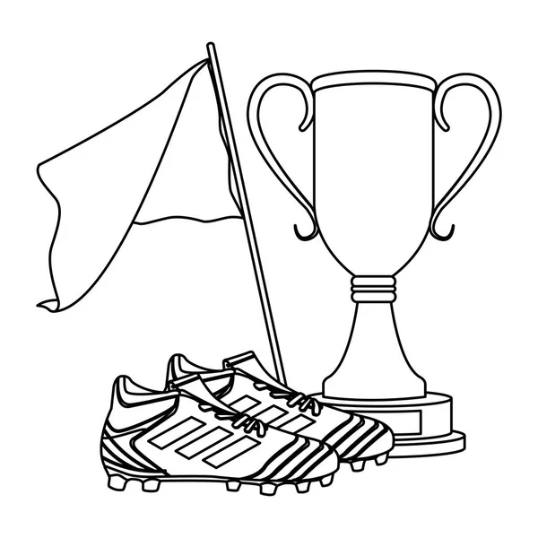Футбольные ботинки — стоковый вектор