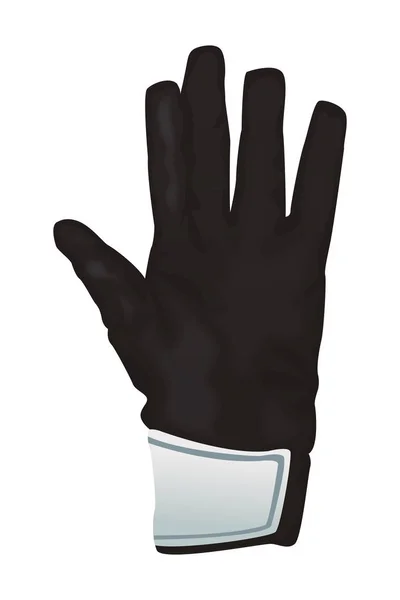 Brankář rukavice ikona — Stockový vektor