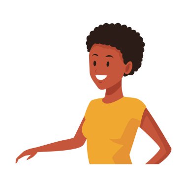 gülümseyen kadın afroamerican