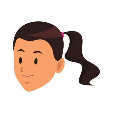 kadın at kuyruğu sadece yüzü