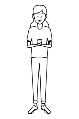 cep telefonu siyah ve beyaz kadınla