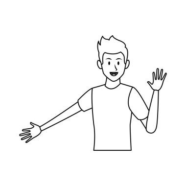 merhaba diyordum siyah ve beyaz adam