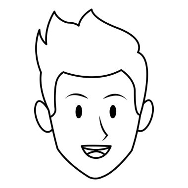 adam sadece siyah ve beyaz yüzü