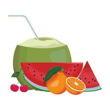 Hindistan cevizi portakal ile