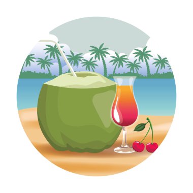 Hindistan cevizi ve kokteyl