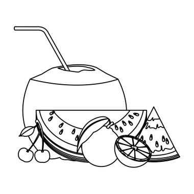 Hindistan cevizi portakal ile