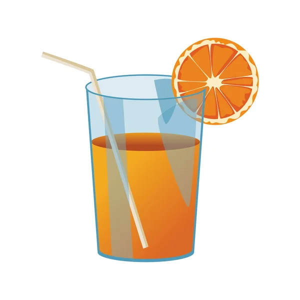 Orangensaft-Ikone — Stockvektor