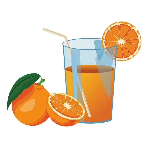 Orangensaft-Ikone — Stockvektor