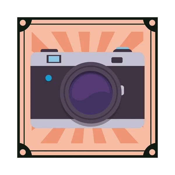 Camera isolated icon — Stock Vector